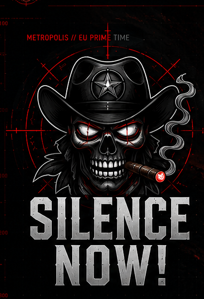 Silence Now pirate skull emblem